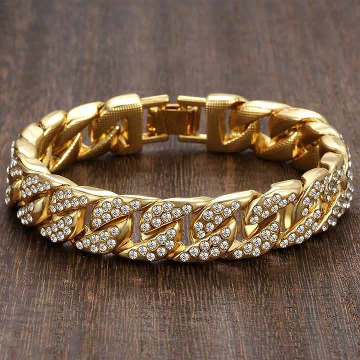 Miami Gold Curb Cuban Bracelet