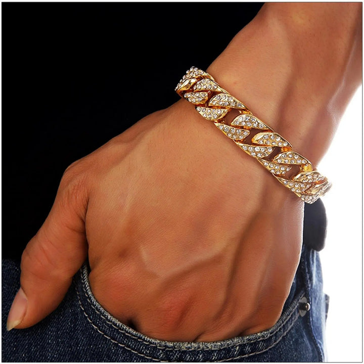 Miami Gold Curb Cuban Bracelet