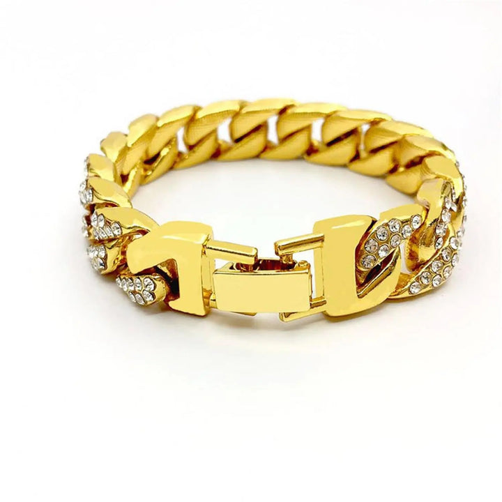 Miami Gold Curb Cuban Bracelet